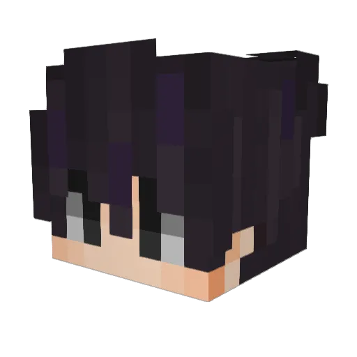 lilyunoinajar Minecraft avatar head, 3D render