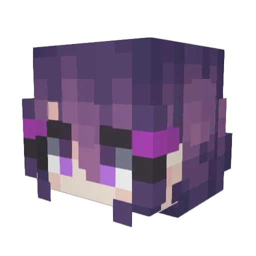 lilyurix3 Minecraft avatar head, 3D render