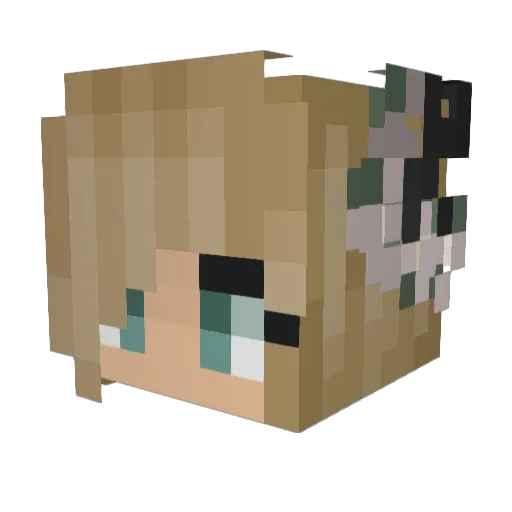 lilyyhoger02 Minecraft avatar head, 3D render