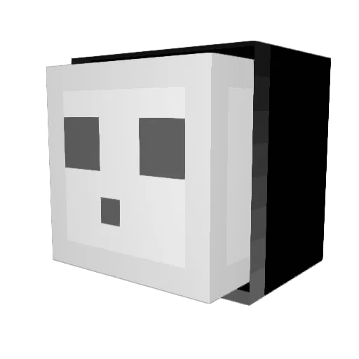lilzazy Minecraft avatar head, 3D render