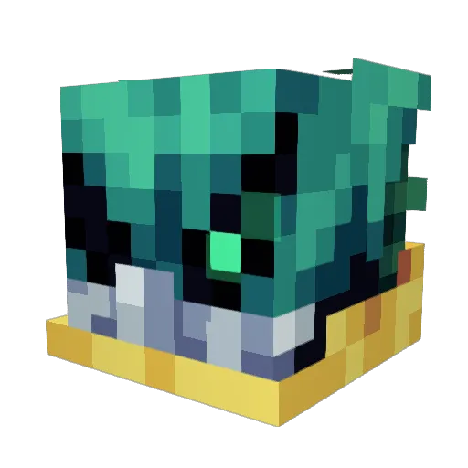 lilzinkyy Minecraft avatar head, 3D render