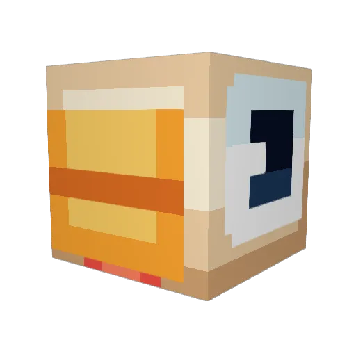 lilzoloft Minecraft avatar head, 3D render