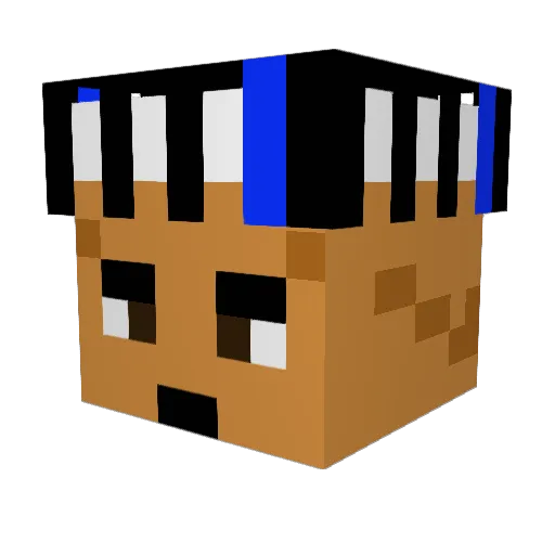 lim5 Minecraft avatar head, 3D render