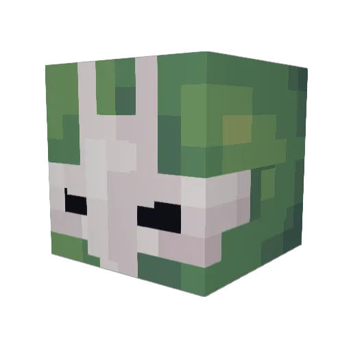 lima_bean_man Minecraft avatar head, 3D render