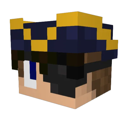 limabeandean Minecraft avatar head, 3D render