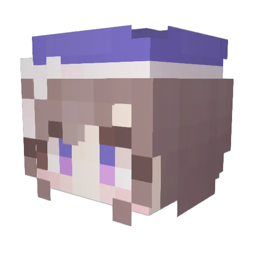 limadayo_ Minecraft avatar head, 3D render
