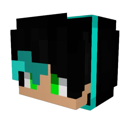 limajunior Minecraft avatar head, 3D render