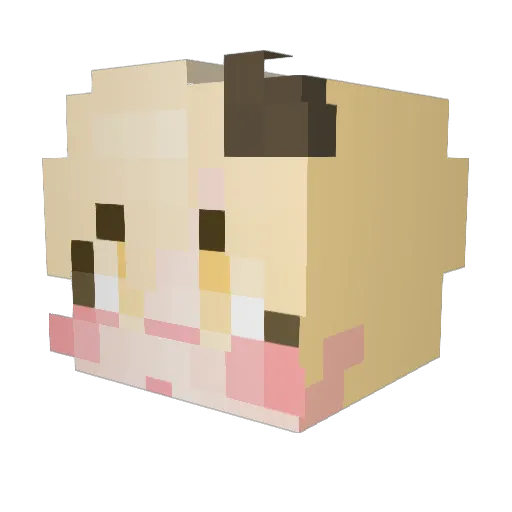 limanfunction Minecraft avatar head, 3D render