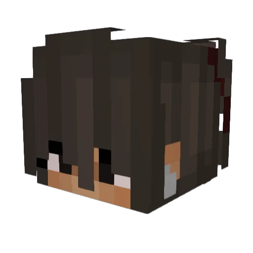 limati Minecraft avatar head, 3D render