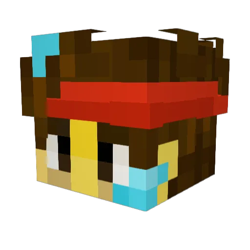 limbcuts Minecraft avatar head, 3D render