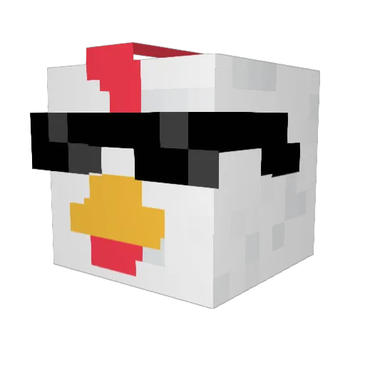 limberg Minecraft avatar head, 3D render