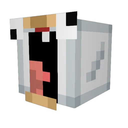 limbolf Minecraft avatar head, 3D render