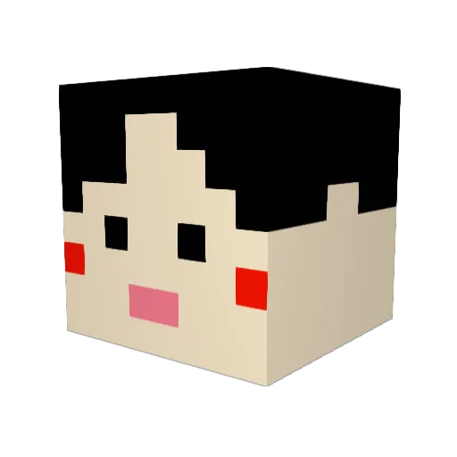 limch2320 Minecraft avatar head, 3D render