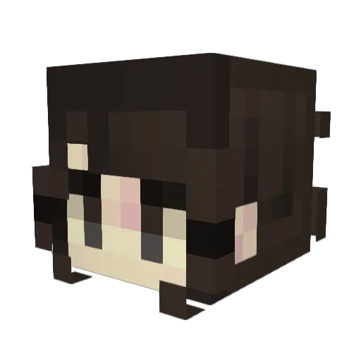 lime3456 Minecraft avatar head, 3D render