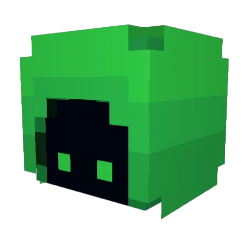 lime9 Minecraft avatar head, 3D render