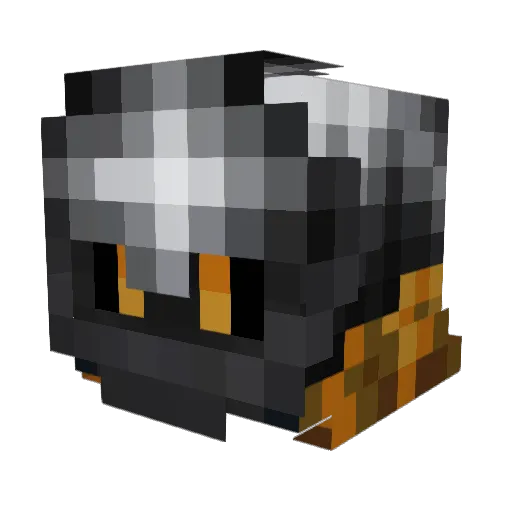 lime_ab Minecraft avatar head, 3D render