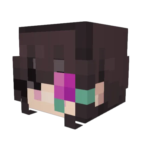 limeboyy Minecraft avatar head, 3D render
