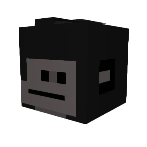limed_green Minecraft avatar head, 3D render