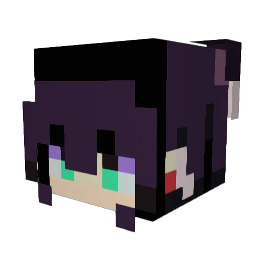 limelimelimelime Minecraft avatar head, 3D render