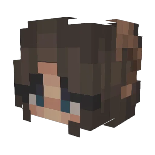 limelxght Minecraft avatar head, 3D render