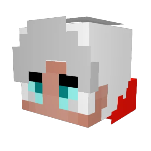 limgeo Minecraft avatar head, 3D render