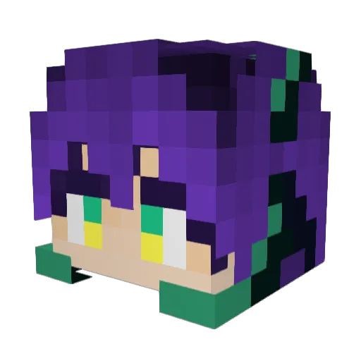 limibreeze Minecraft avatar head, 3D render