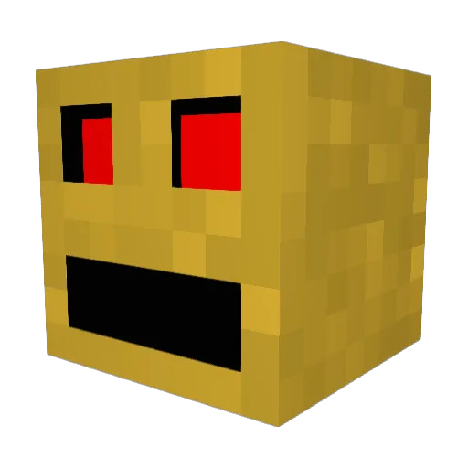 liminator12 Minecraft avatar head, 3D render