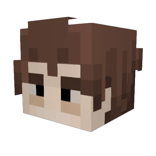 limitedspace0 Minecraft avatar head, 3D render