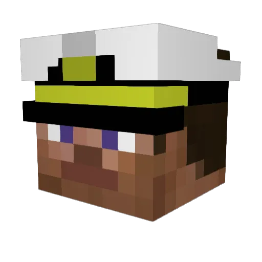 limitway Minecraft avatar head, 3D render