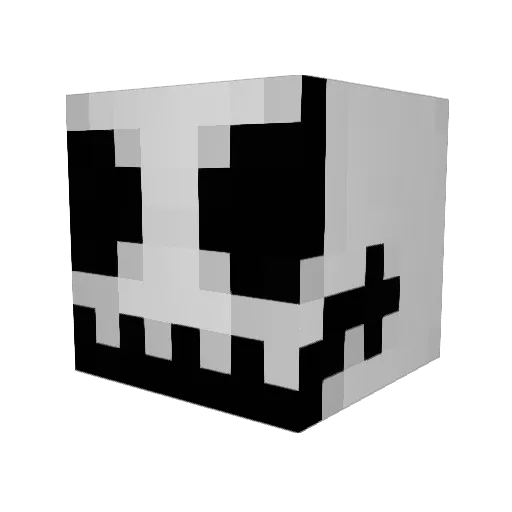 limoxiao Minecraft avatar head, 3D render