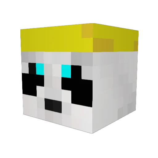 limpansmile Minecraft avatar head, 3D render