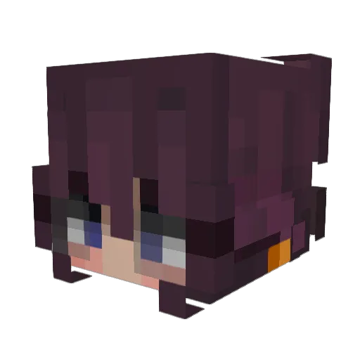 limparam_ Minecraft avatar head, 3D render