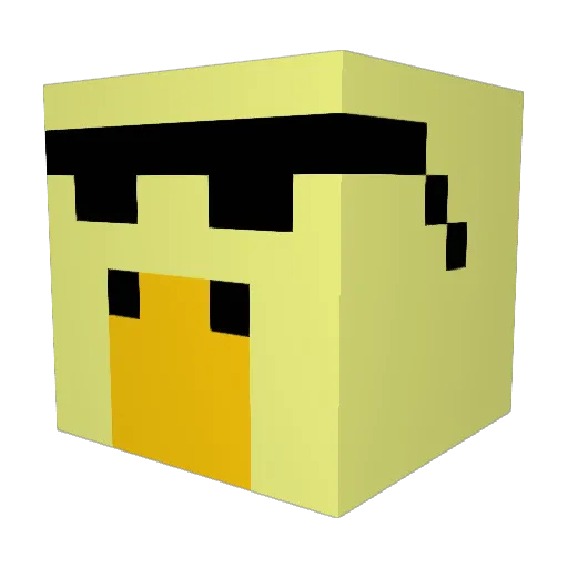limpchimp1 Minecraft avatar head, 3D render
