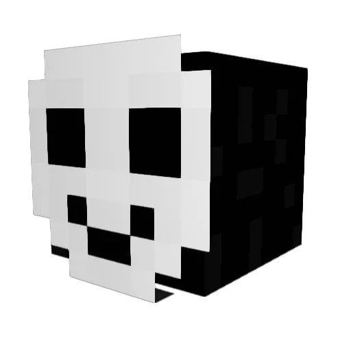 limyes Minecraft avatar head, 3D render