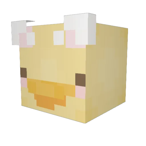 lin0517 Minecraft avatar head, 3D render