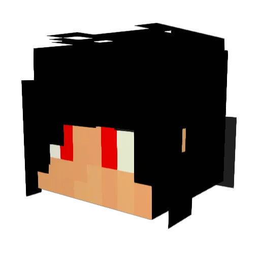 lin_yan Minecraft avatar head, 3D render
