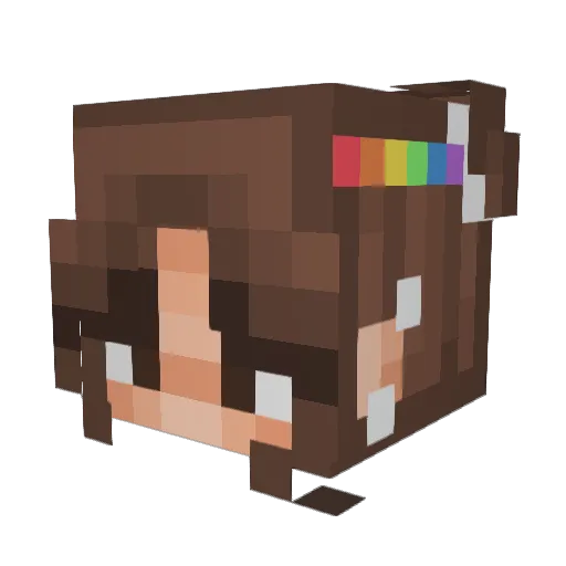 lina_888 Minecraft avatar head, 3D render