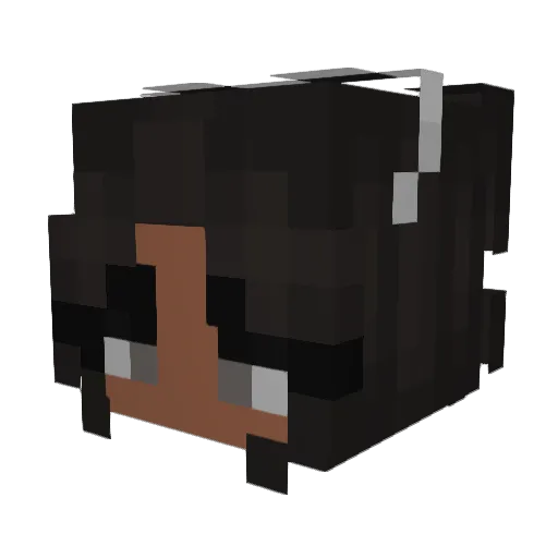 linagmez Minecraft avatar head, 3D render