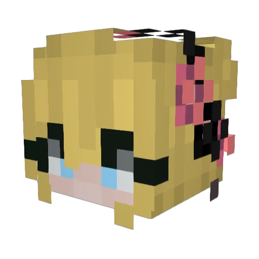 linapm547 Minecraft avatar head, 3D render