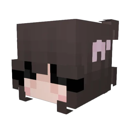 linashan Minecraft avatar head, 3D render