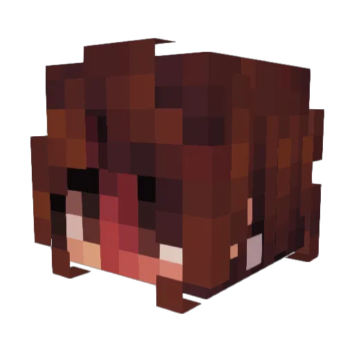 linashimi Minecraft avatar head, 3D render