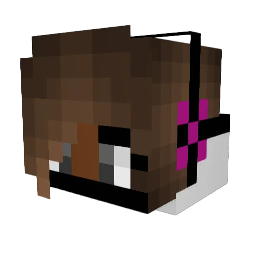 linathedragon Minecraft avatar head, 3D render