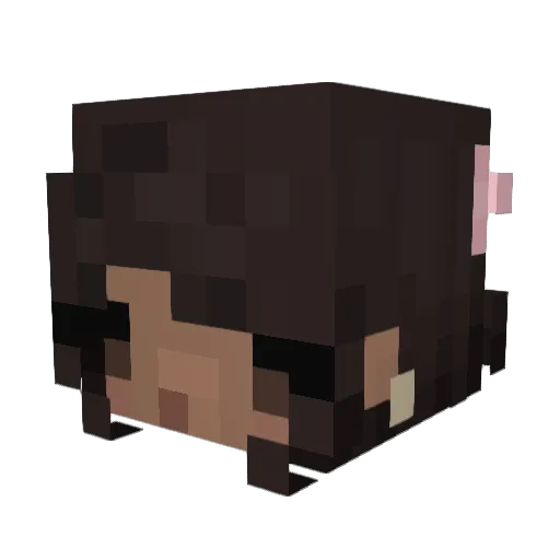 linayb Minecraft avatar head, 3D render