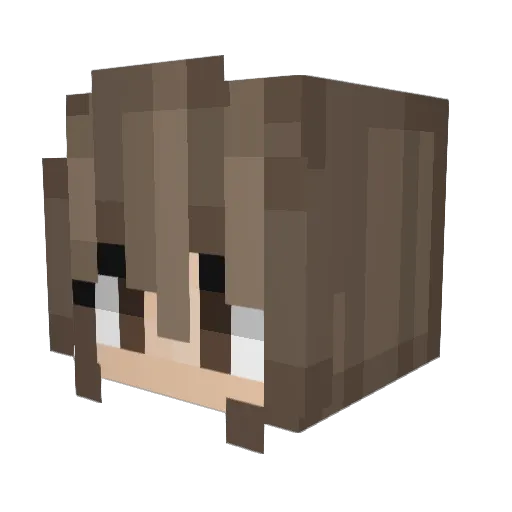 linazerosix Minecraft avatar head, 3D render