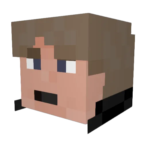 linc100 Minecraft avatar head, 3D render