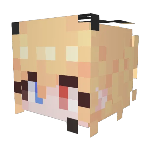 linchae1 Minecraft avatar head, 3D render