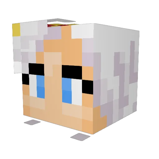 lincolnsmith Minecraft avatar head, 3D render