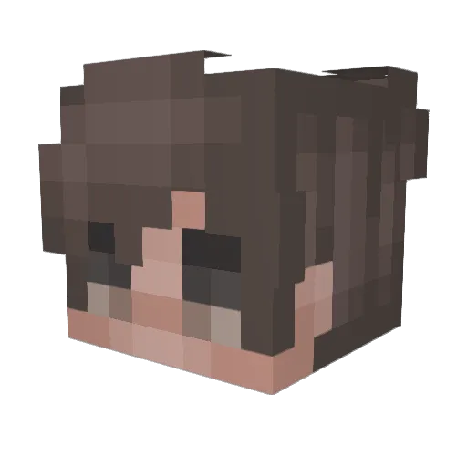 lincstud Minecraft avatar head, 3D render