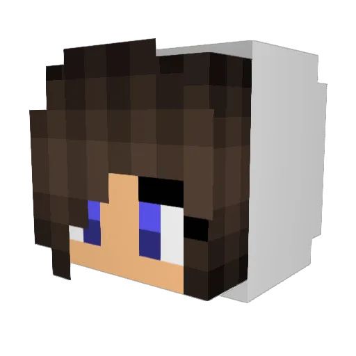 lindalonda Minecraft avatar head, 3D render