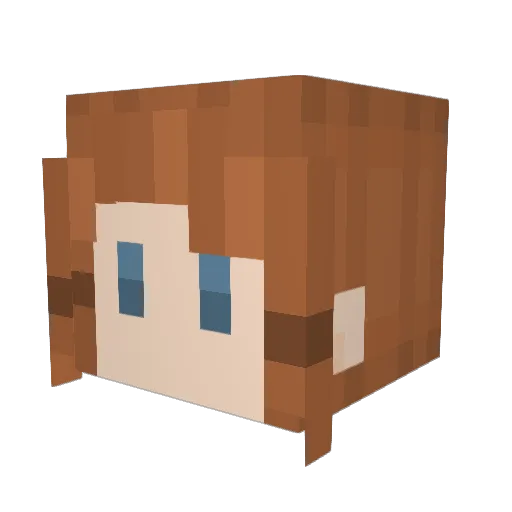 lindans Minecraft avatar head, 3D render